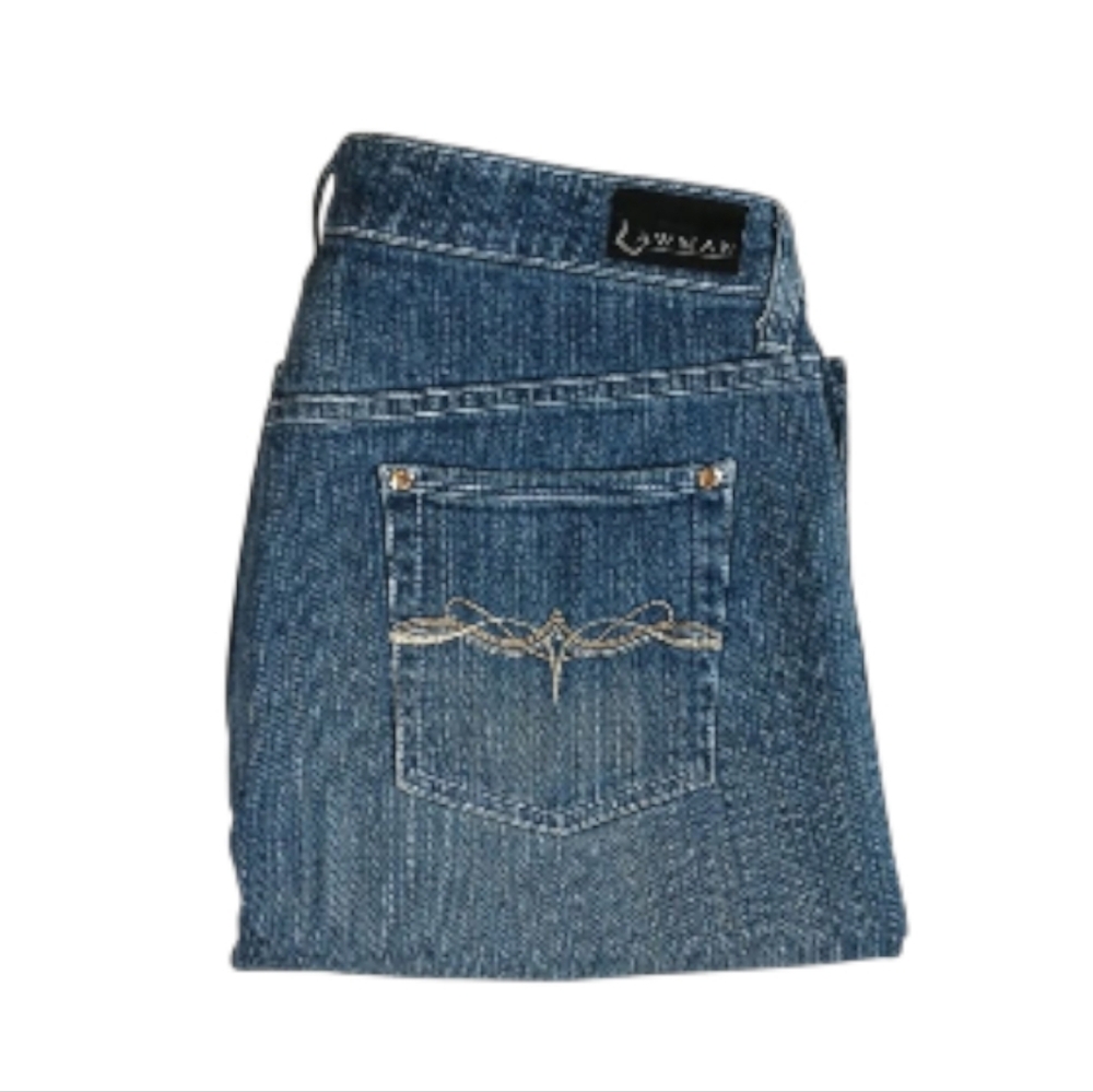 Lawman Womens Wide Leg Light Washed Denim Jeans 11/12‎